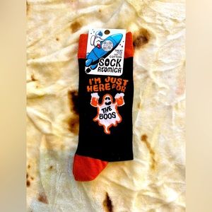 “I’m Just Here For the Boos” socks by Sock Atomica